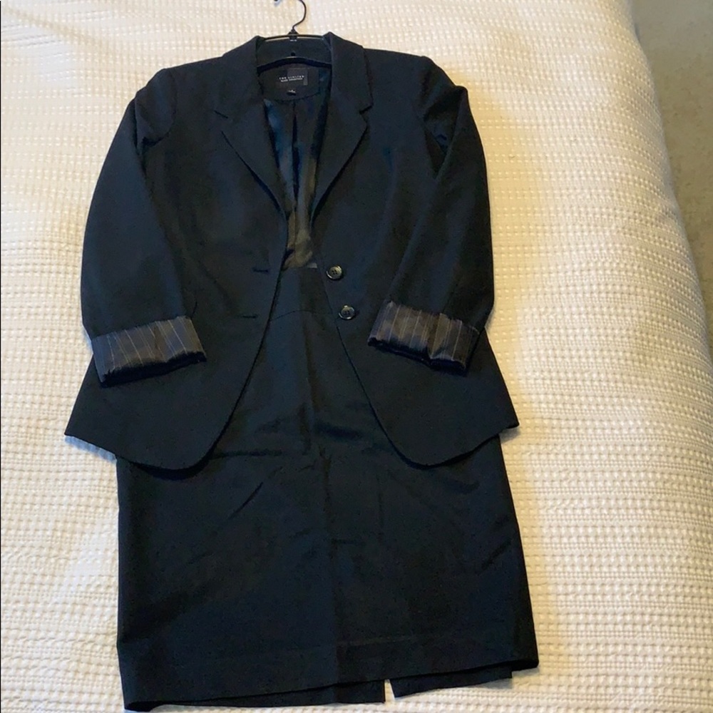 Black pencil skirt suit